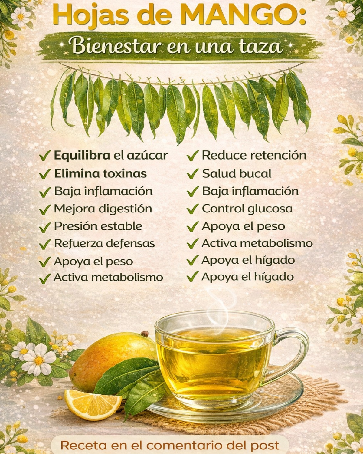 Hojas de Mango: Bienestar en una taza